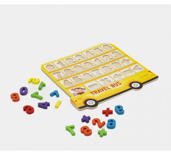 W53-88 باص بازل حروف وارقام انجليزي 