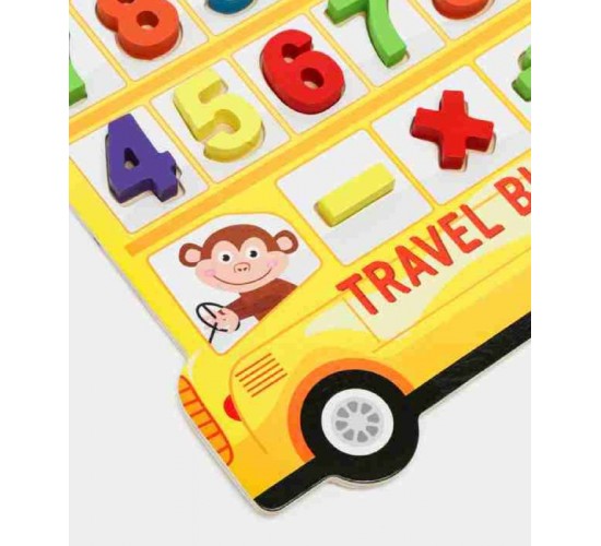 W53-88 باص بازل حروف وارقام انجليزي 