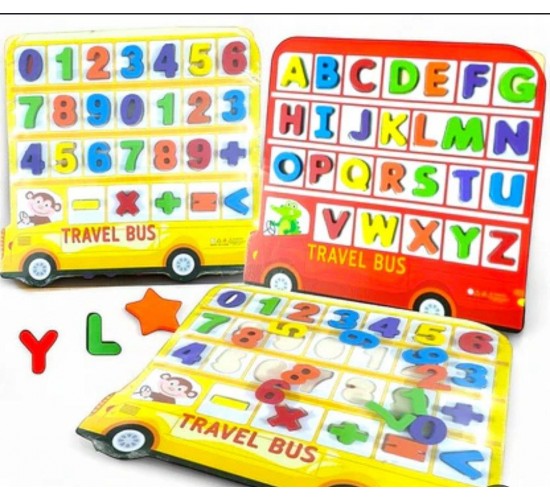 W53-88 باص بازل حروف وارقام انجليزي 