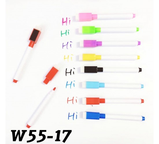 W55-17 باكيت 8 اقلام سبورة ملونة 