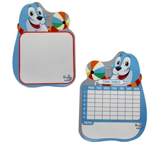 W55-47 سبورة وايت بورد و قلم و جدول الايام