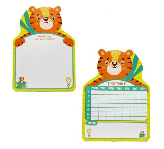 W55-47 سبورة وايت بورد و قلم و جدول الايام