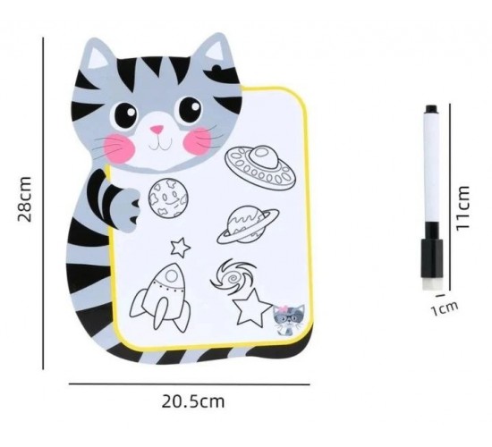 W55-47 سبورة وايت بورد و قلم و جدول الايام