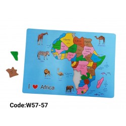 W57-57 بازل خريطة افريقيا 