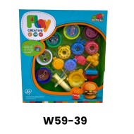 W59-39 طقم صلصال دونتس 
