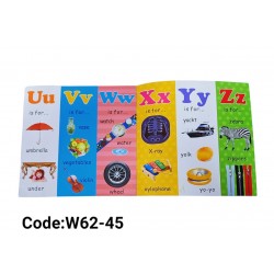 W62-45 كتاب حروف او ارقام انجليزي