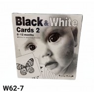 W62-7 بطاقة الطفل ابيض و اسود 