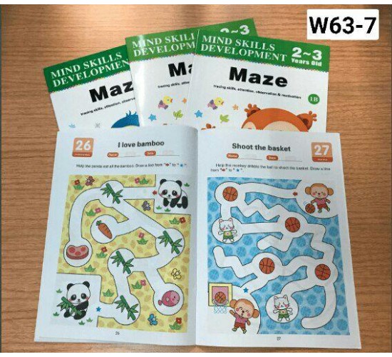 W63-7 مجموعه 4 كتب المتاهه 2-3 او  MAZE