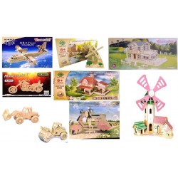 W69-3 بازل ثري دي خشب كبير 