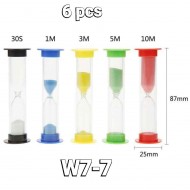 W7-7 باكيت ساعه رملية 6 قطع  