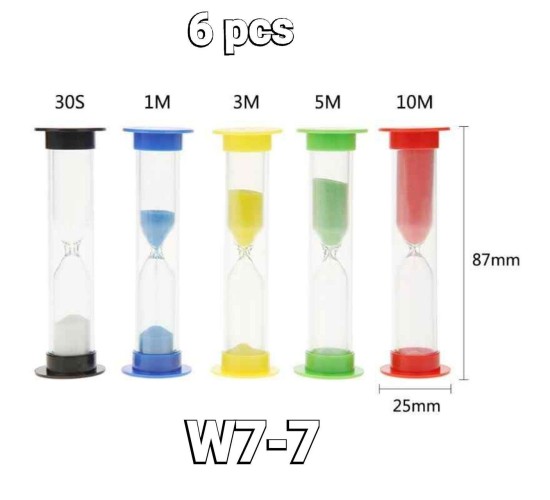 W7-7 باكيت ساعه رملية 6 قطع  