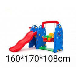 W70-11 زحليقة ومرجيحة وباسكت 170*160*108 سم 