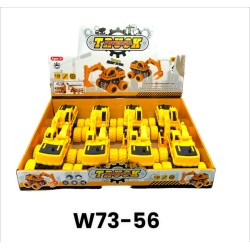 W73-56 لودر اصفر في استاند