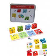 W9-13 مكعبات المشاعر 16 مكعب 64 كارت علبه معدن